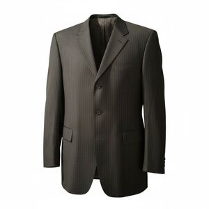 Daniel Cremieux Loro Piana Pinstripe Wool Blazer 48L Gray Sport coat jacket